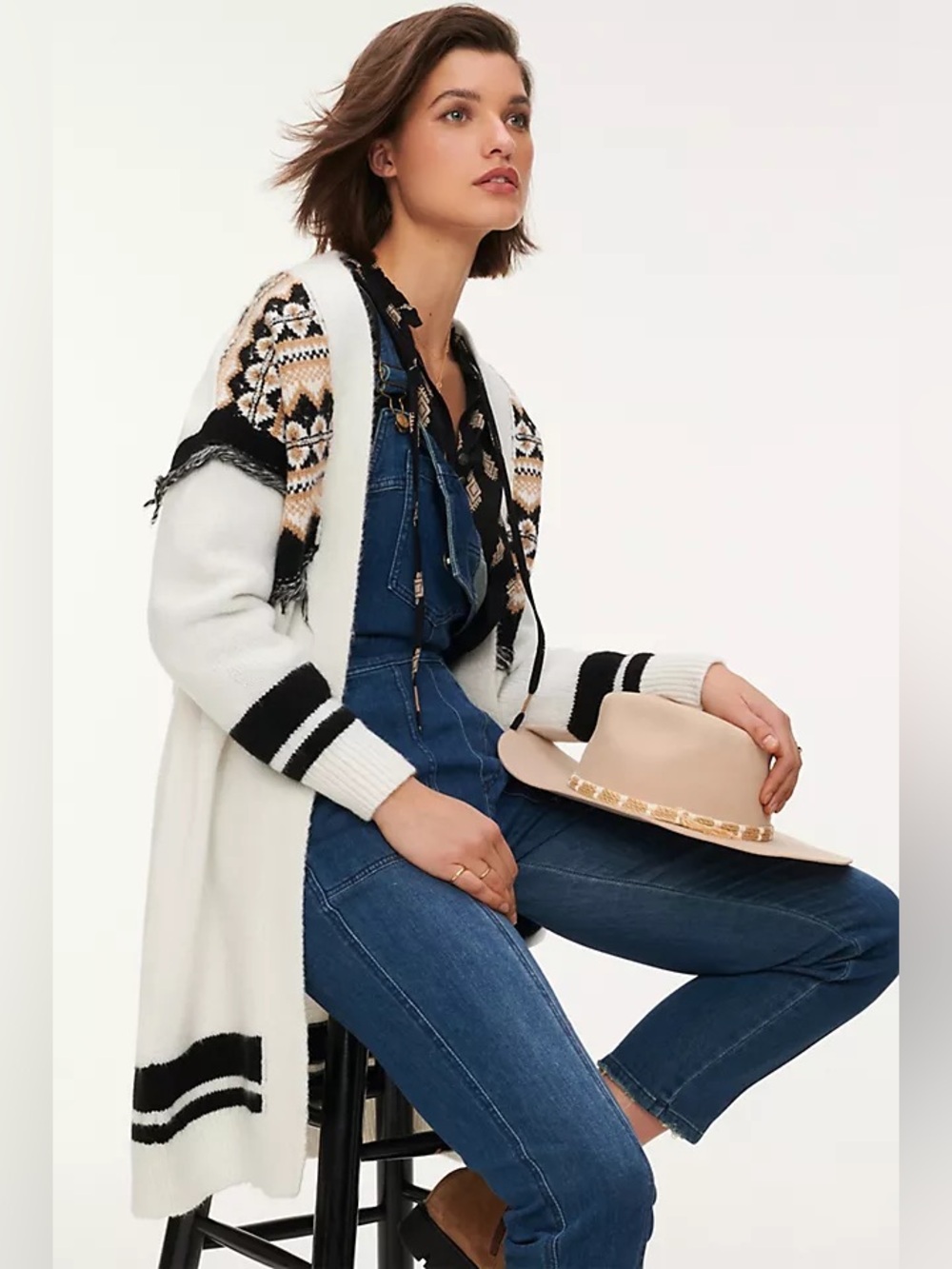 Anthropologie Penelope Cardigan in Ivory Coast